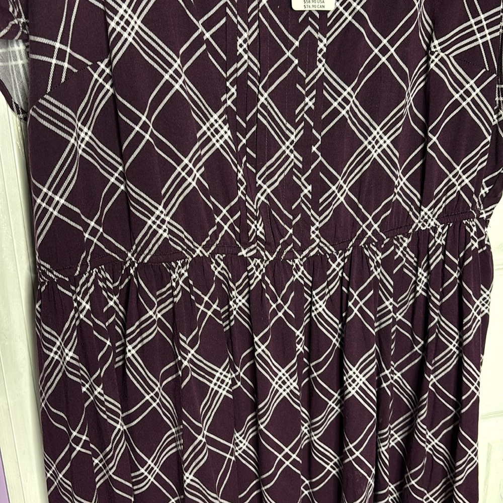 Torrid Purple Plaid Dress - Picture 10 of 10